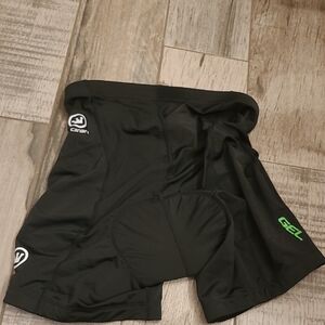 Canari Black Shorts with Vibrant Green Highlights